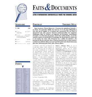Faits & Documents no 508 -...