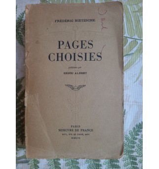 Pages choisies - Friedrich...